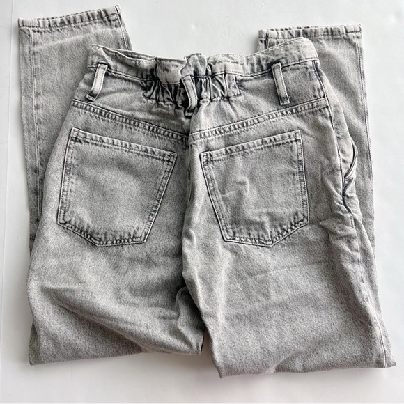 2/25 Mango Denim Jeans High Rise Retro New Gray Wash - Picture 2 of 6